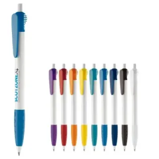 Cosmo ball pen HC rubber round clip - LT87620 (gadzety reklamowe)